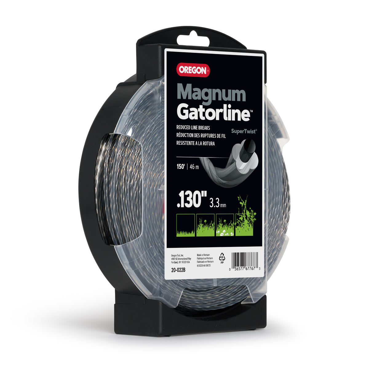 Oregon 20-022B Magnum Gatorline Twist Trimmer line, 0.130 in by 150 ft