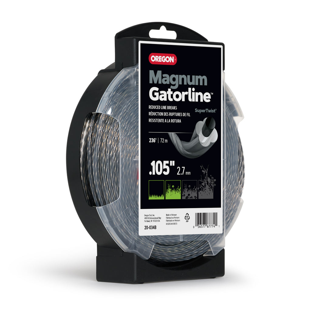Oregon 20-034B Magnum Gatorline Twist Trimmer line, 0.105 in by 236 ft