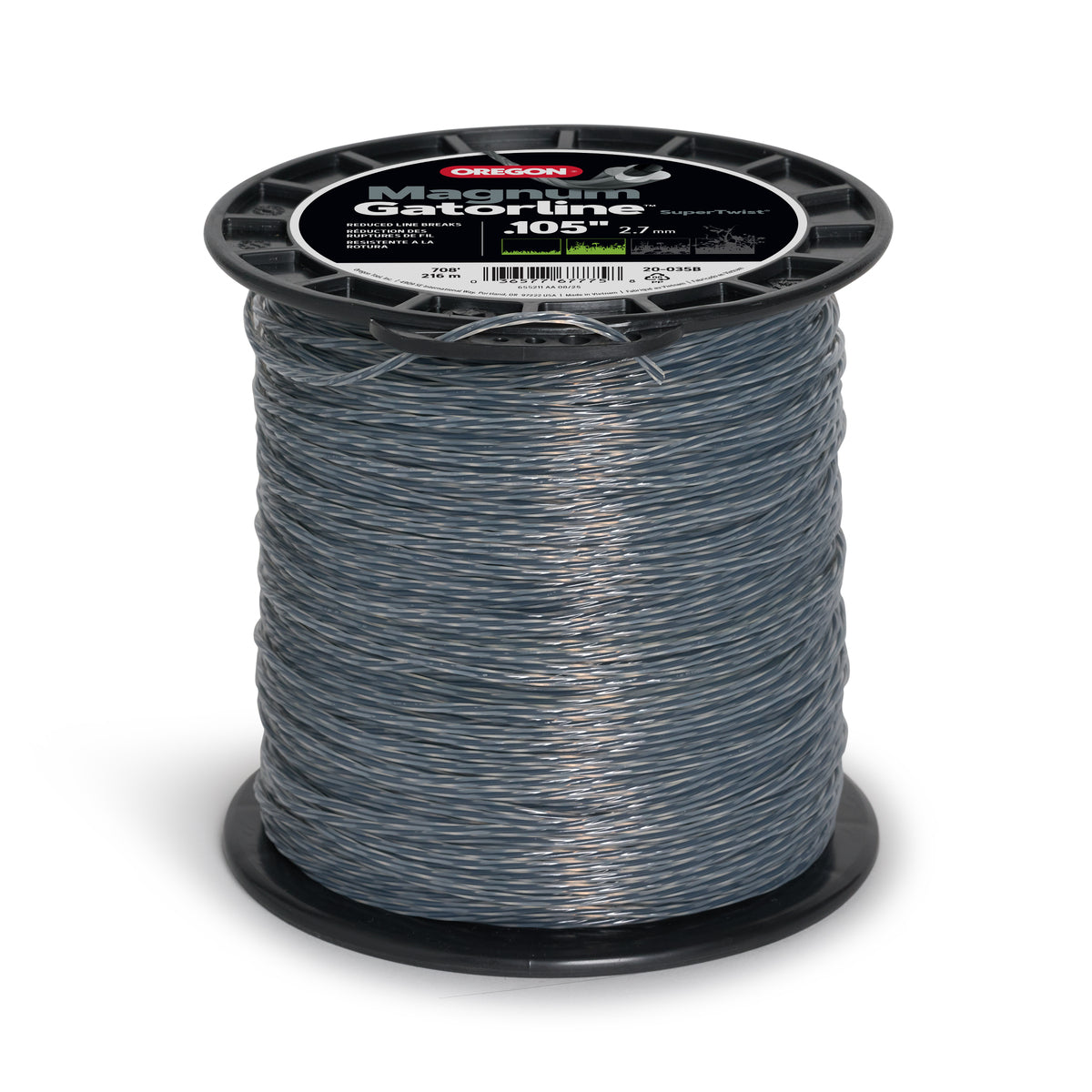 Oregon 20-035B Magnum Gatorline Twist Trimmer line, 0.105 in by 708 ft