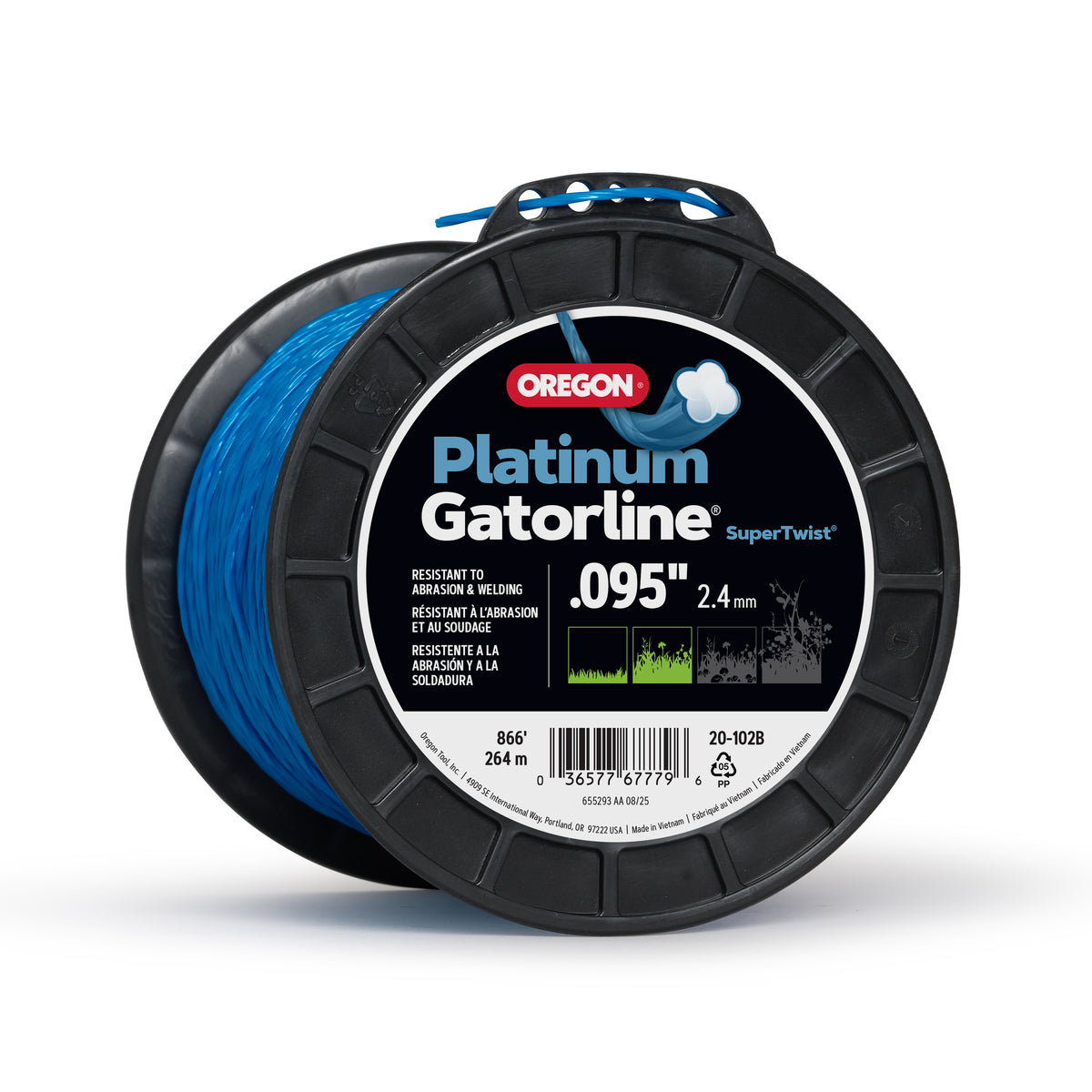 Oregon 20-102B Magnum Gatorline Twist Trimmer line, 0.095 in by 866 ft