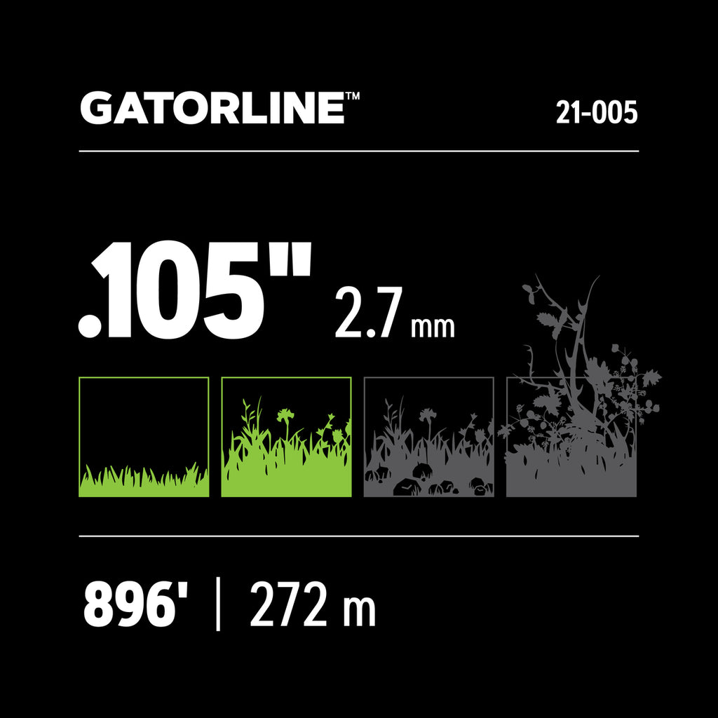 Oregon 21-005 Gatorline Square Trimmer Line, 0.105 in. by 896 ft