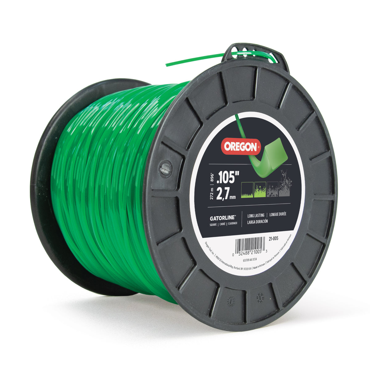 Oregon 21-005 Gatorline Square Trimmer Line, 0.105 in. by 896 ft