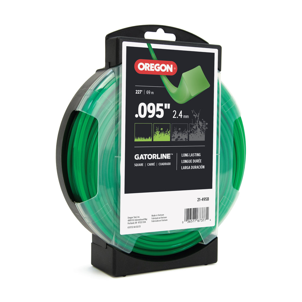 Oregon 21-495B Gatorline Square Trimmer Line, 0.095 in. by 227 ft