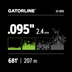 Oregon 21-895 Gatorline Square Trimmer Line, 0.095 in. by 681 ft