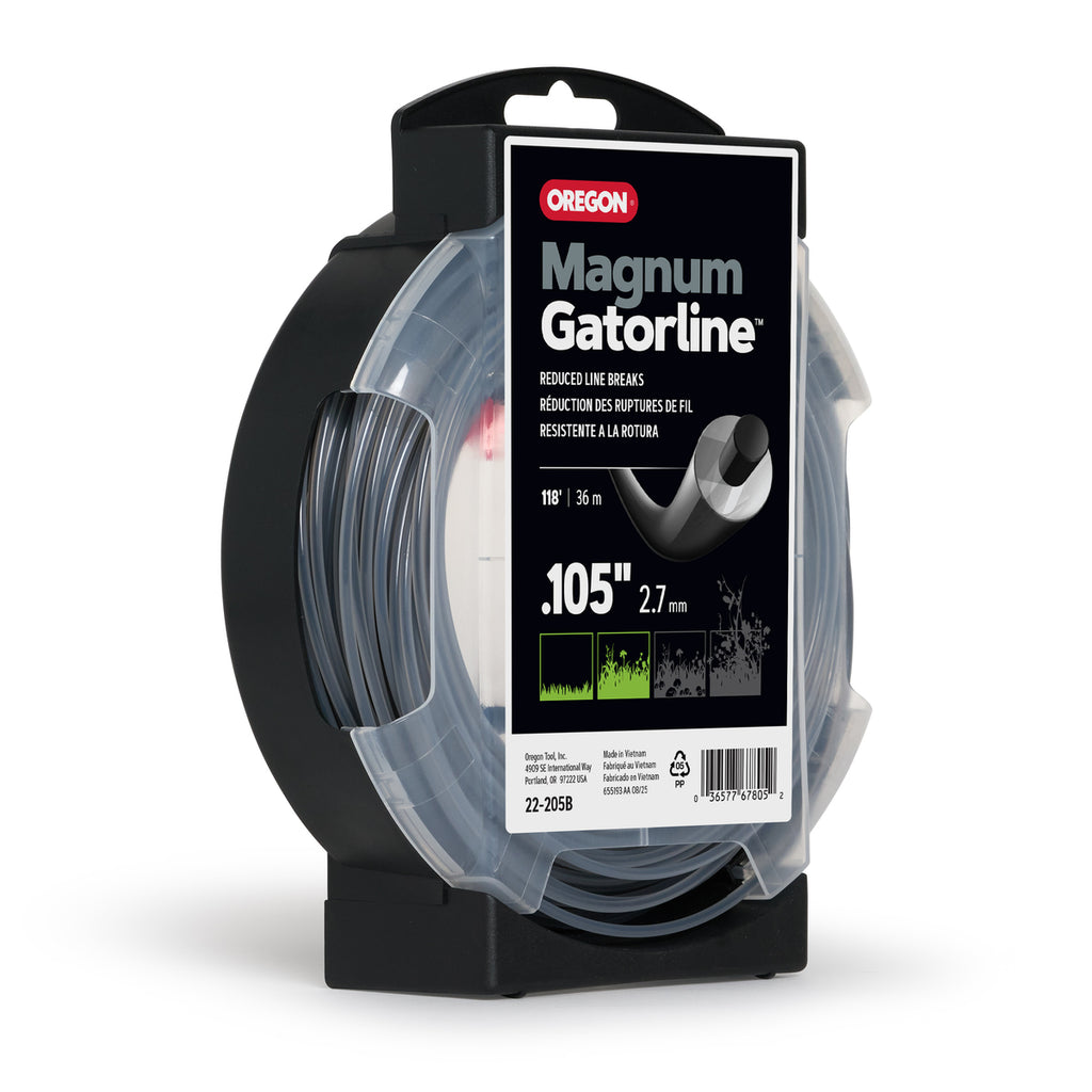 Oregon 22-205B Magnum Gatorline Round Trimmer line, 0.105 in, 118 ft