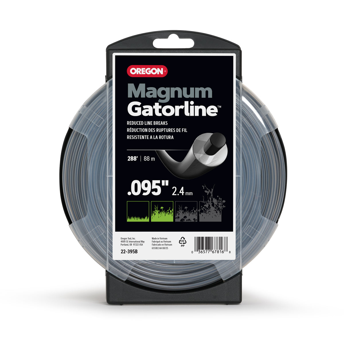 Oregon 22-395B Magnum Gatorline Round Trimmer line, 0.095 in, 288 ft