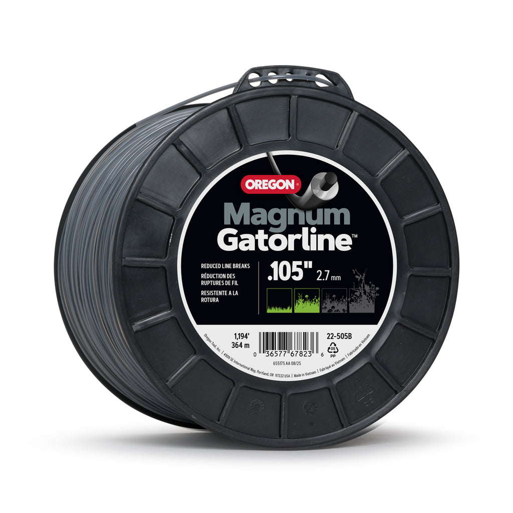 Oregon 22-505B Magnum Gatorline Round Trimmer line, 0.105 in, 1194 ft