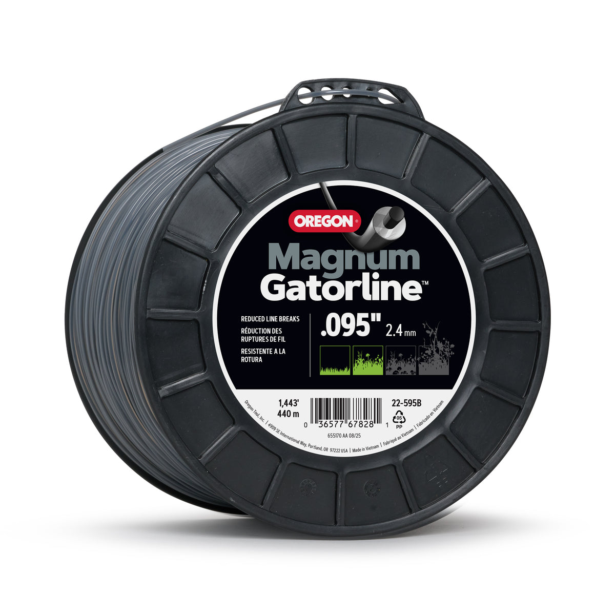 Oregon 22-595B Magnum Gatorline Round Trimmer line, 0.095in, 1443 ft