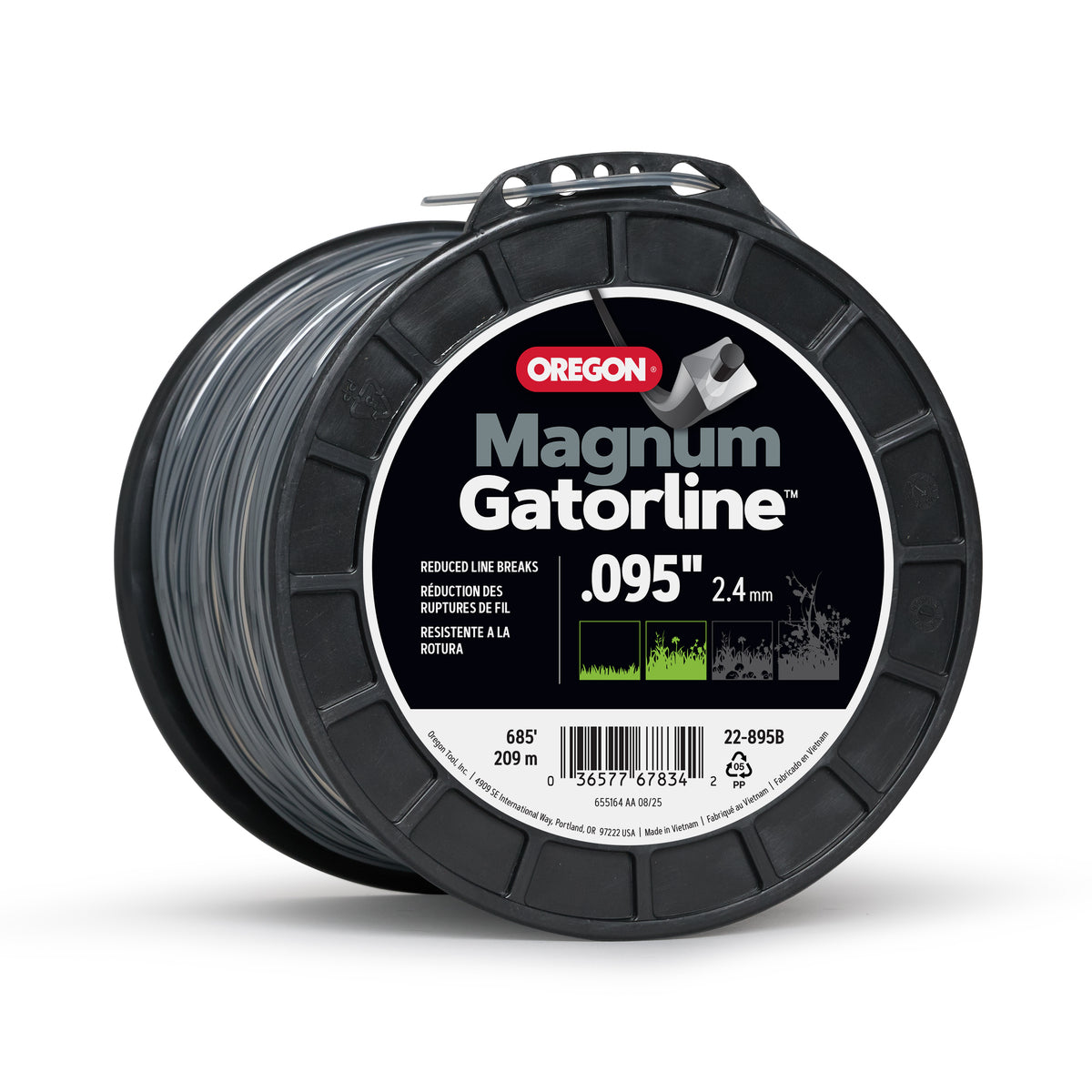 Oregon 22-895B Magnum Gatorline Square Trimmer line, 0.095 in, 685 ft