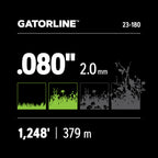 Oregon 23-180 Gatorline Red Round Trimmer Line, 0.080 in. by 1248 ft