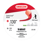 Oregon 23-331 Gatorline Red Round Trimmer Line, 0.130 in. by 153 ft
