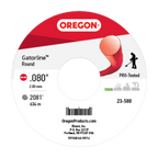 Oregon 23-580 Gatorline Red Round Trimmer Line, 0.080 in. by 2081 ft