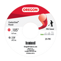 Oregon 23-705 Gatorline Red Round Trimmer Line, 0.105 in. by 228 ft