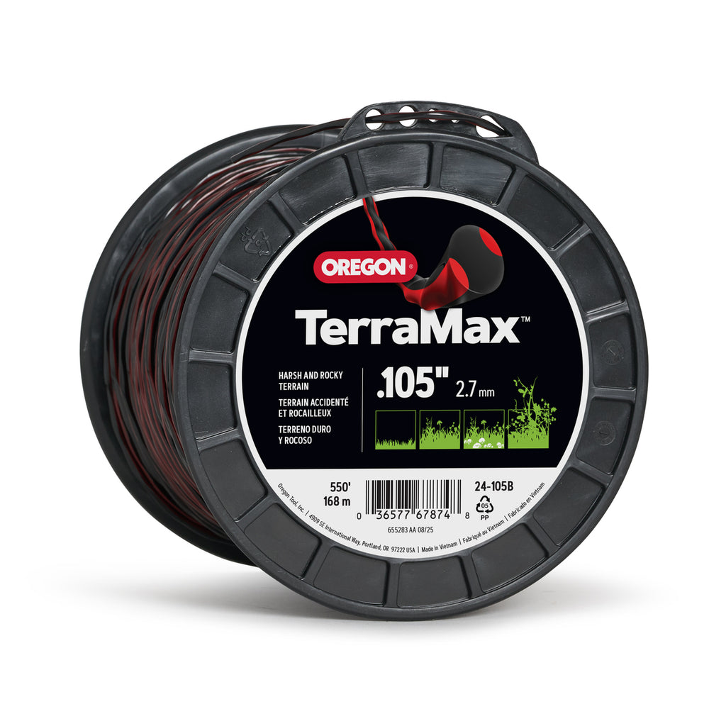 Oregon 24-105B TerraMax Oval Twist Trimmer Line, 0.105 in, 550 ft Spool