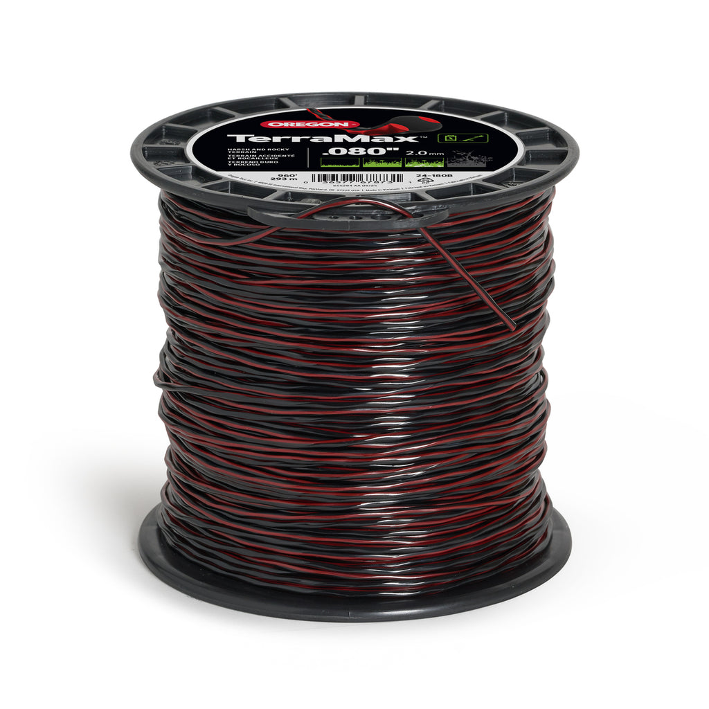 Oregon 24-180B TerraMax Oval Twist Trimmer Line, 0.080 in, 960 ft Spool