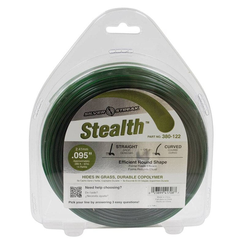 Stens 380-122 Silver Streak Stealth Trimmer Line 0.095 in by 285 ft