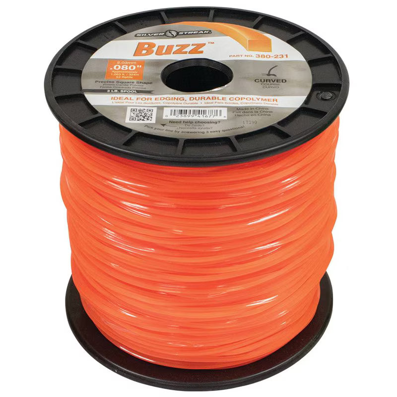 Stens 380-231 Silver Streak Buzz 0.080 in x 1063 ft Trimmer Line