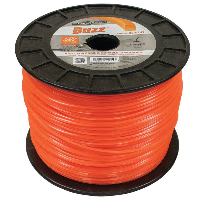Stens 380-241 Silver Streak Buzz 0.080 in x 1772 ft Trimmer Line