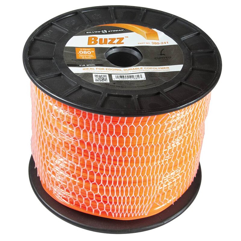Stens 380-241 Silver Streak Buzz 0.080 in x 1772 ft Trimmer Line