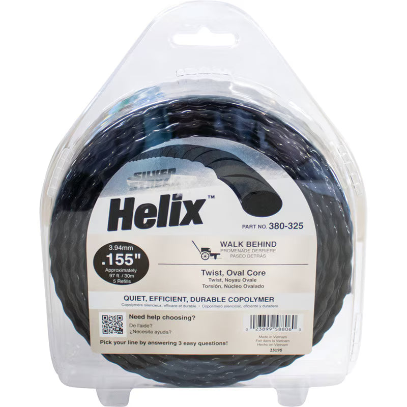 Stens 380-328 Silver Streak Helix 0.105 in x 298 ft Trimmer Line
