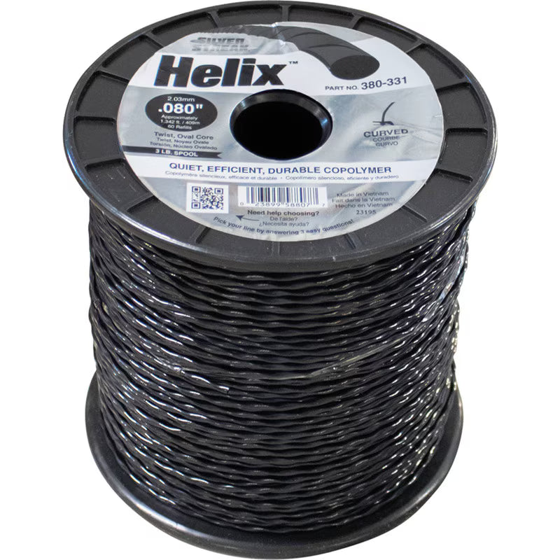 Stens 380-331 Silver Streak Helix 0.080 in x 1342 ft Trimmer Line