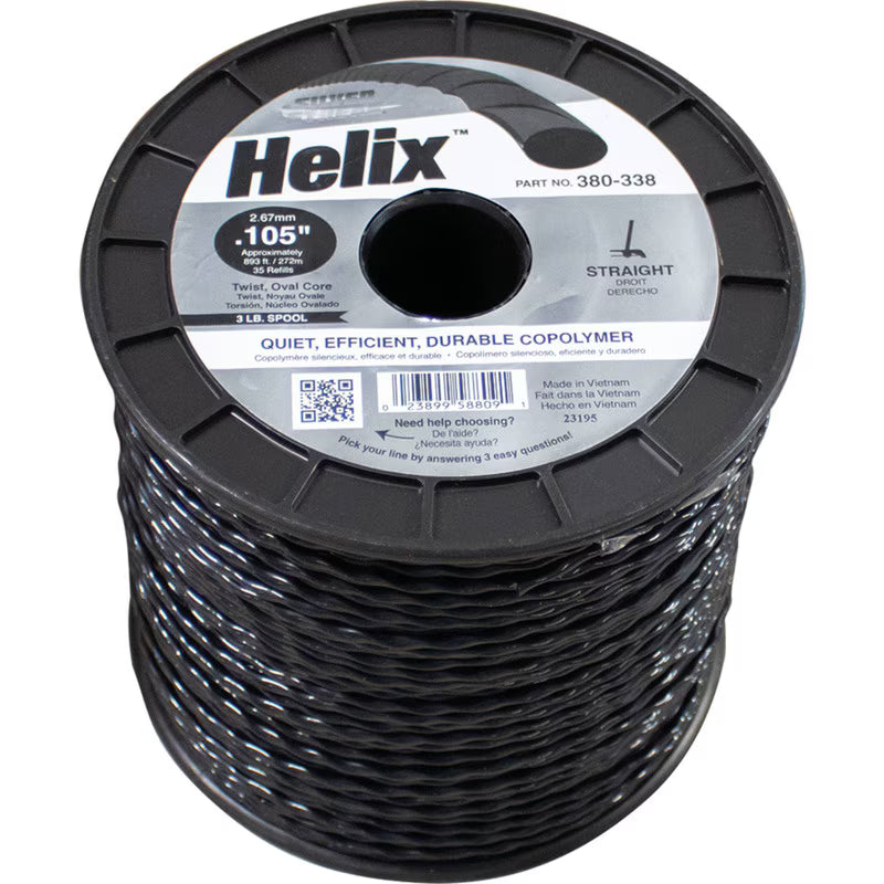 Stens 380-338 Silver Streak Helix 0.105 in x 893 ft Trimmer Line