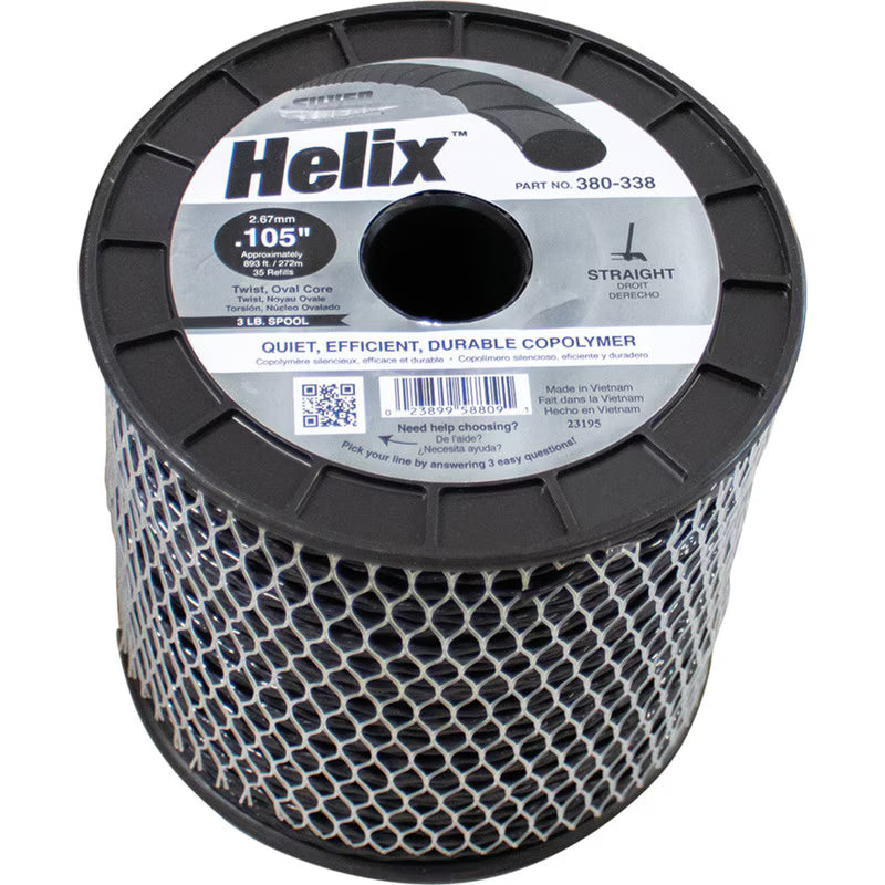 Stens 380-338 Silver Streak Helix 0.105 in x 893 ft Trimmer Line