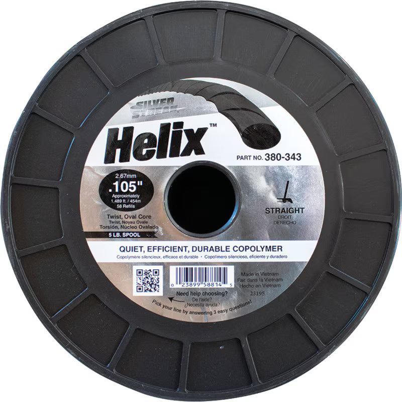 Stens 380-343 Silver Streak Helix 0.105 in x 1489 ft Trimmer Line