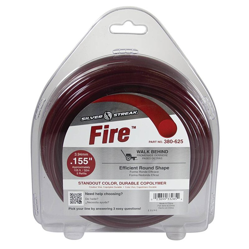Stens 380-625 Silver Streak Fire 0.155 in x 105 ft Trimmer Line