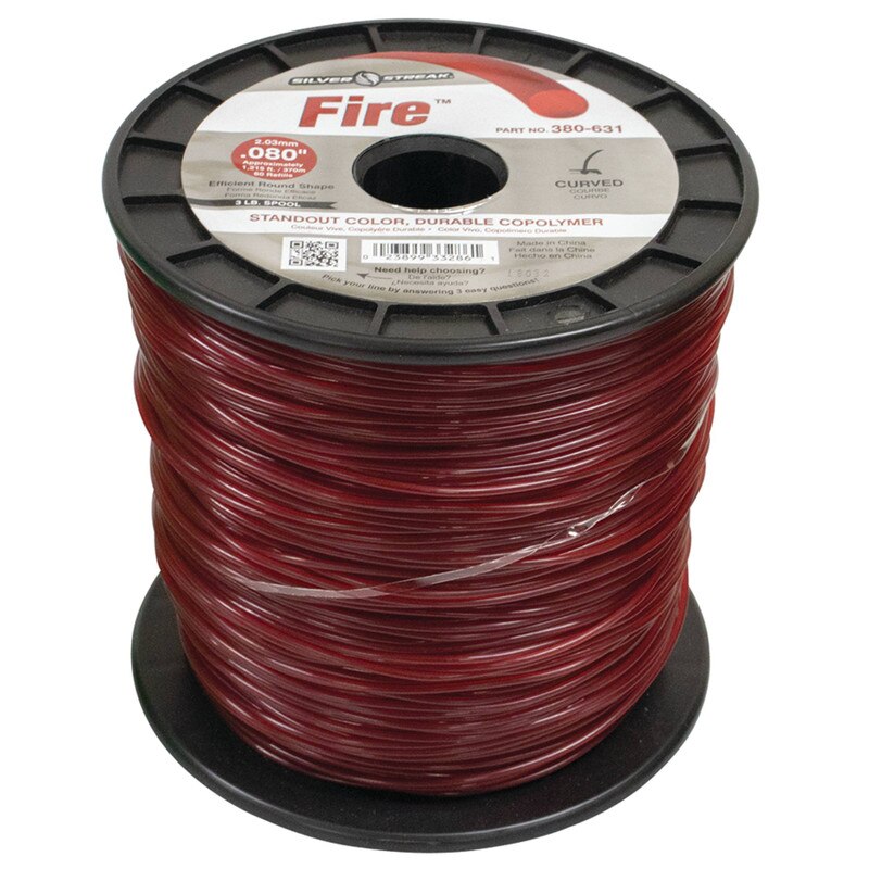 Stens 380-631 Silver Streak Fire 0.080 in x 1215 ft Trimmer Line
