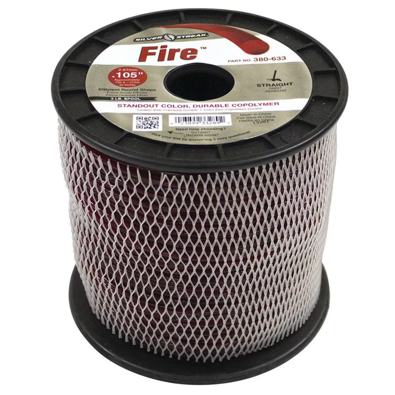 Stens 380-633 Silver Streak Fire 0.105 in x 705 ft Trimmer Line