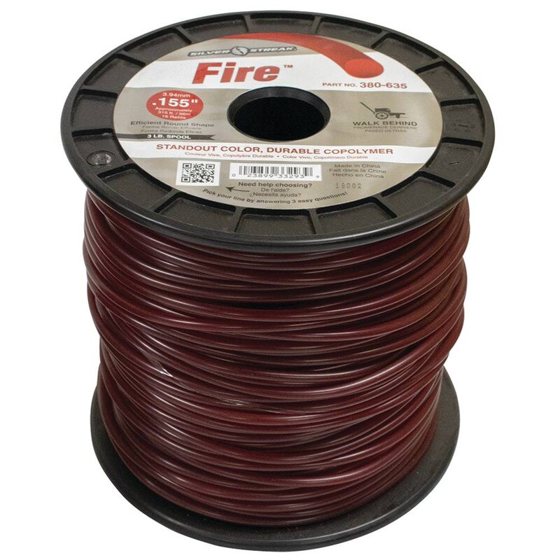Stens 380-635 Silver Streak Fire 0.155 in x 315 ft Trimmer Line