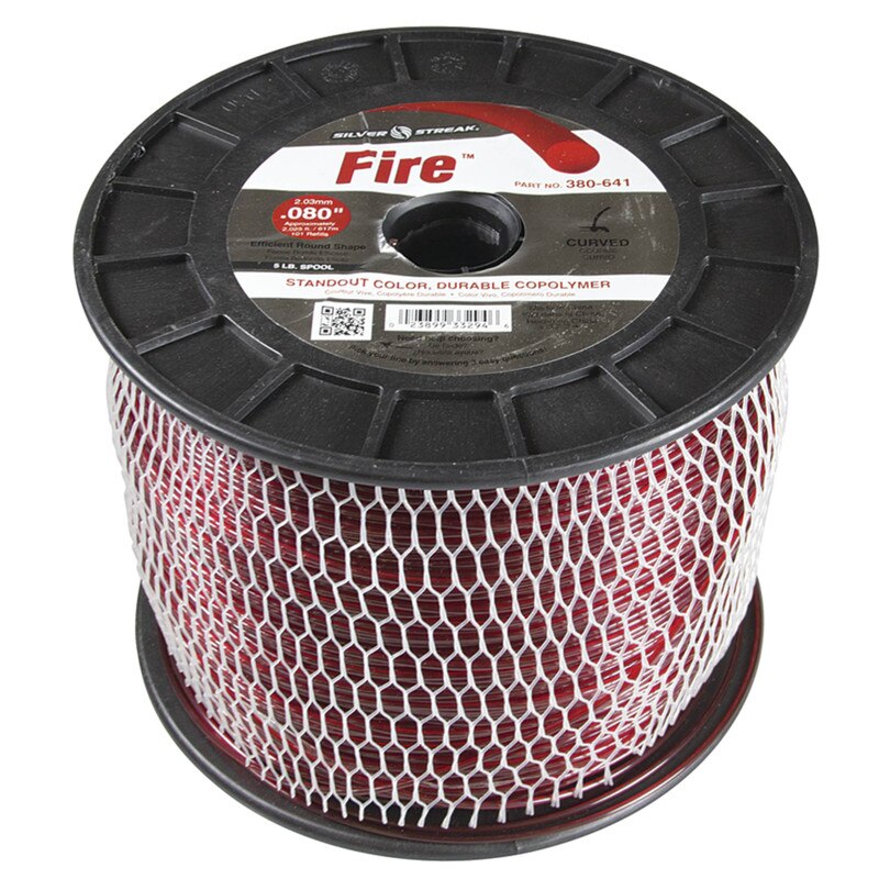 Stens 380-641 Silver Streak Fire 0.080 in x 2025 ft Trimmer Line
