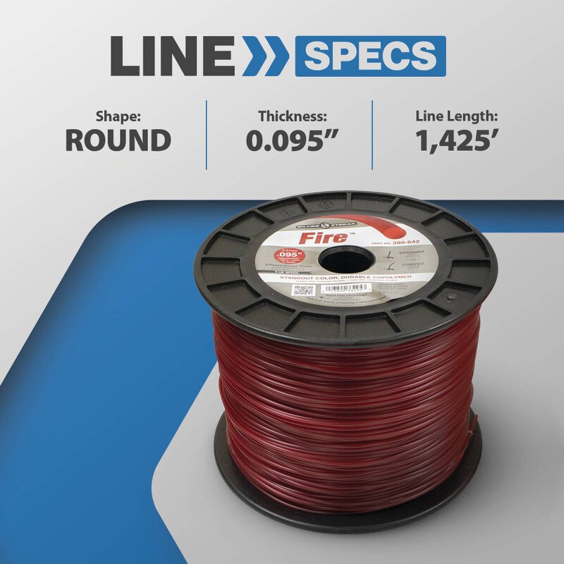 Stens 380-642 Silver Streak Fire 0.095 in x 1425 ft Trimmer Line