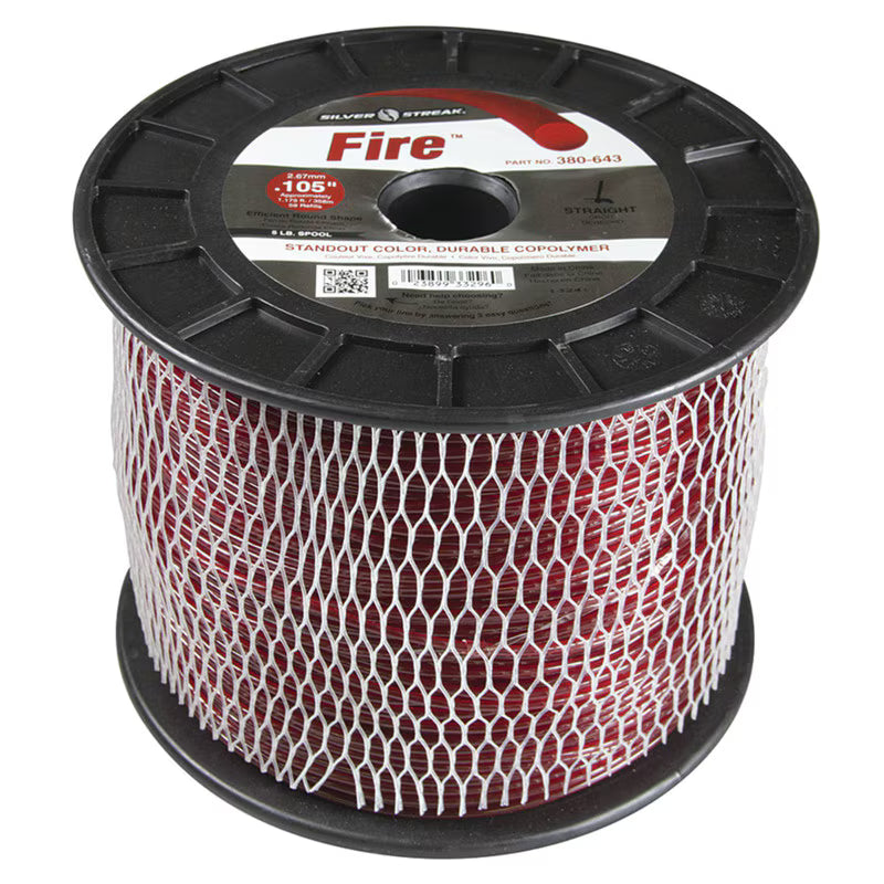 Stens 380-643 Silver Streak Fire 0.105 in x 1175 ft Trimmer Line