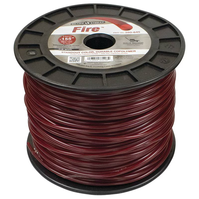 Stens 380-645 Silver Streak Fire 0.155 in x 525 ft Trimmer Line