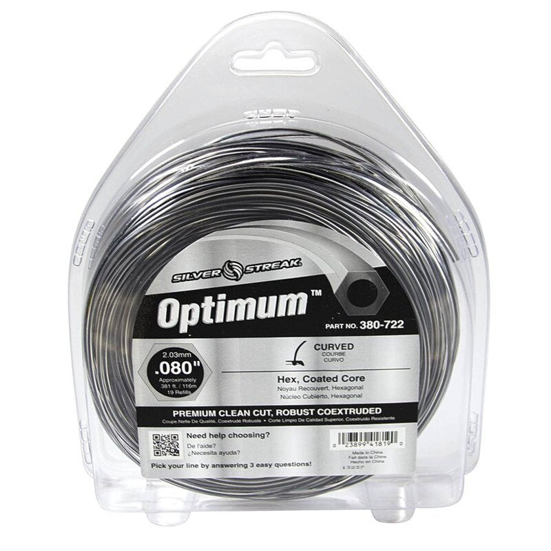 Stens 380-722 Silver Streak Optimum 0.080 in x 381 ft Trimmer Line