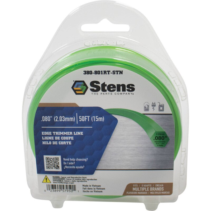 Stens 380-801RT-STN Silver Streak Edge 0.080 in by 50 ft