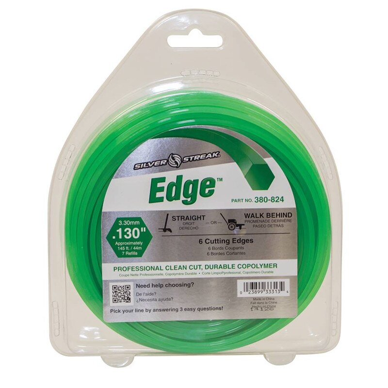Stens 380-824 Silver Streak Edge 0.130 in x 145 ft Trimmer Line