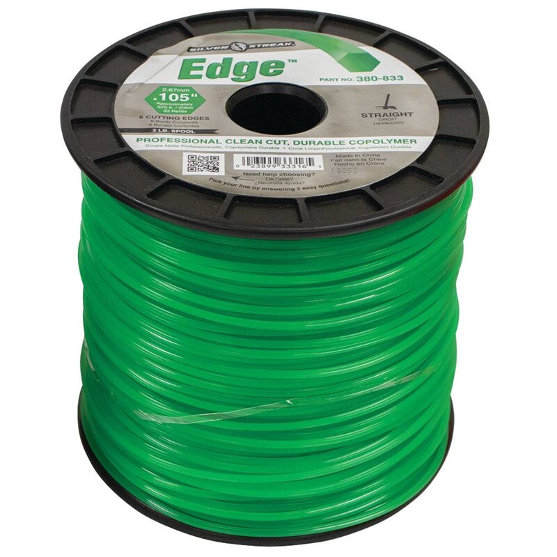 Stens 380-833 Silver Streak Edge 0.105 in x 675 ft Trimmer Line