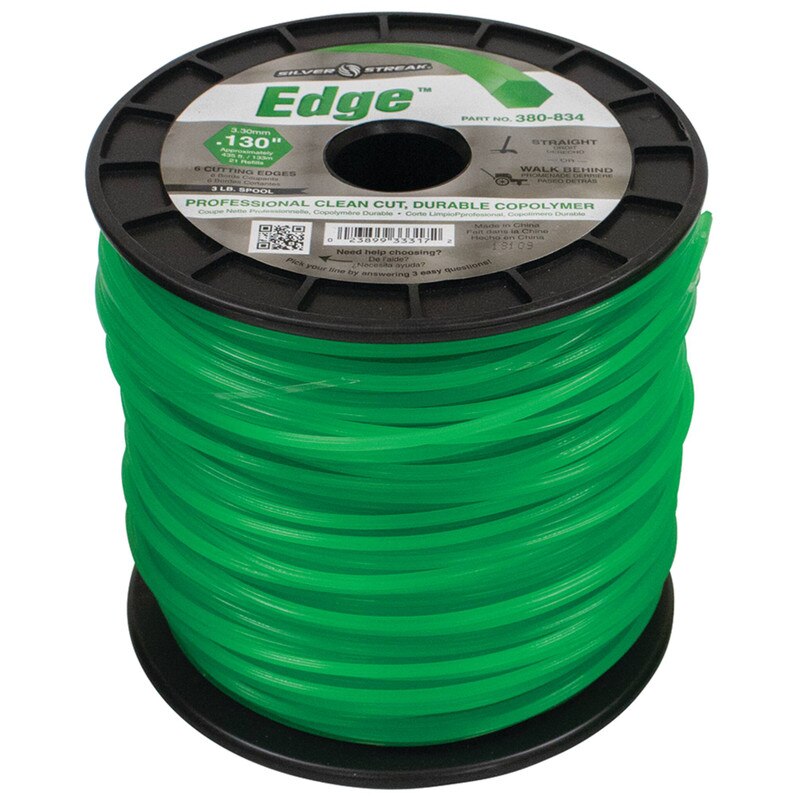 Stens 380-834 Silver Streak Edge 0.130 in x 435 ft Trimmer Line