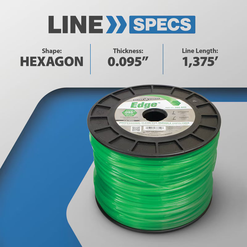 Stens 380-842 Silver Streak Edge 0.095 in x 1375 ft Trimmer Line