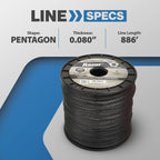Stens 380-931 Silver Streak Razor 0.080 in x 886 ft Trimmer Line