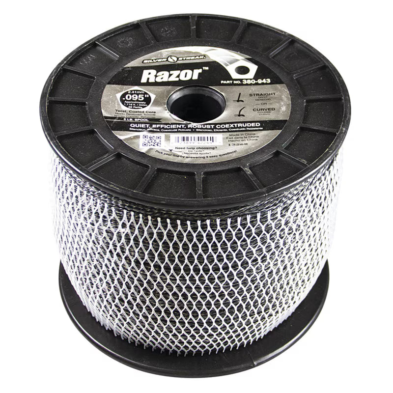 Stens 380-943 Silver Streak Razor 0.095 in x 1116 ft Trimmer Line
