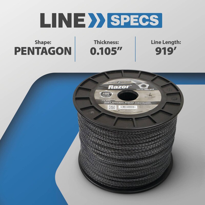 Stens 380-944 Silver Streak Razor 0.105 in x 919 ft Trimmer Line