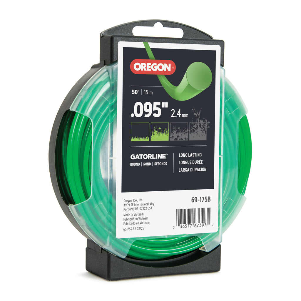 Oregon 69-175B Gatorline Round Trimmer Line, .095 in. by 50 ft