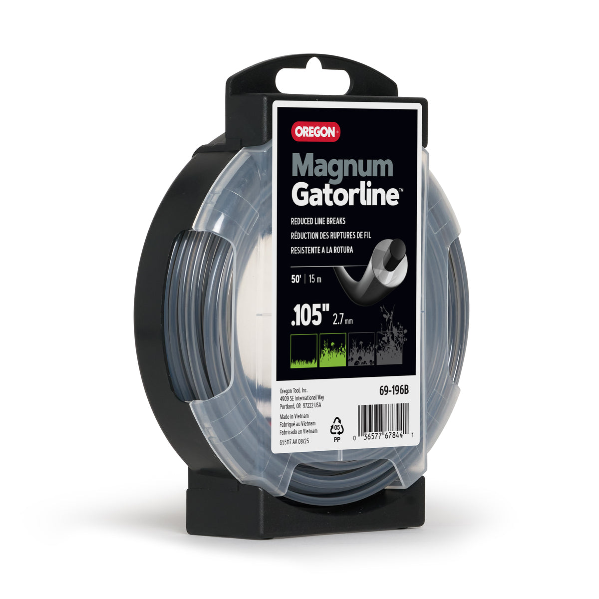 Oregon 69-196B Magnum Gatorline Round Trimmer line, 0.105 in, 50 ft