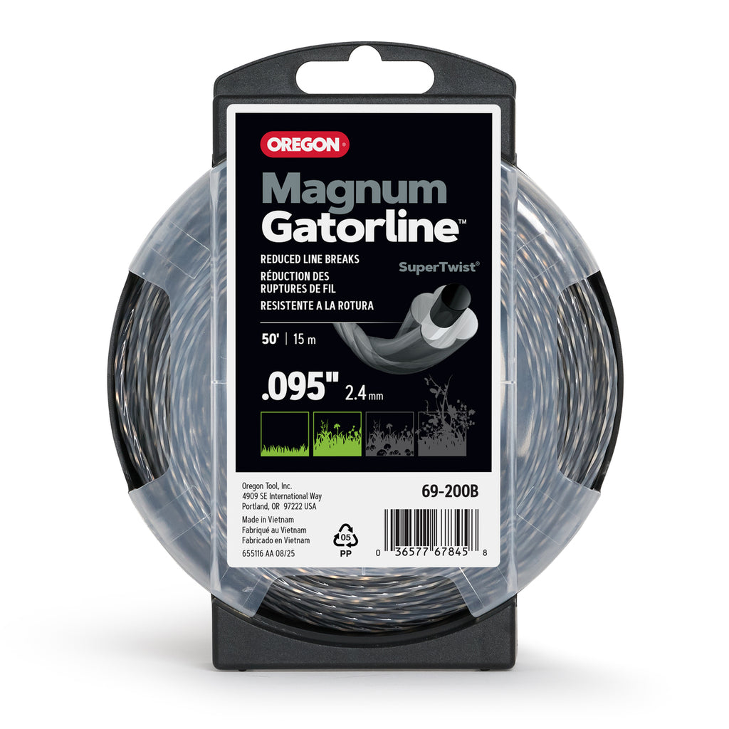 Oregon 69-200B Magnum Gatorline Twist Trimmer line, 0.095in by 50 ft