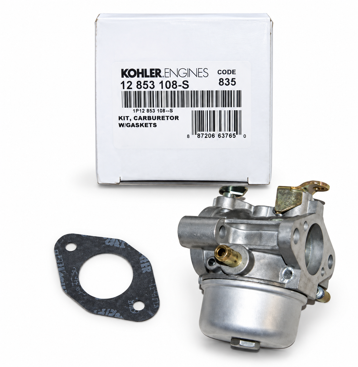 Kohler 12 853 180-S OEM Carburetor for Select Command Single Cylinder Engines